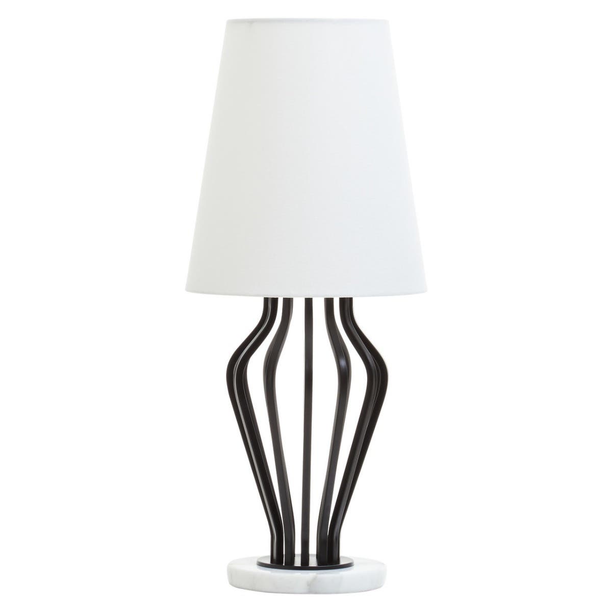 Zada Black And White Table Lamp