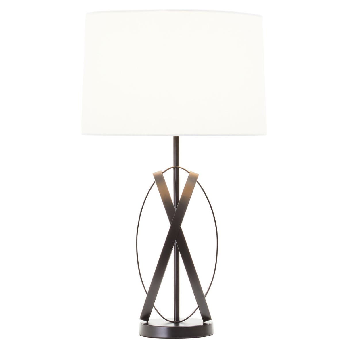 Zaina Black Cross Table Lamp