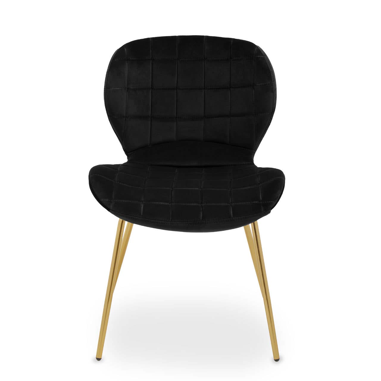 Warton Black Velvet Dining Chair
