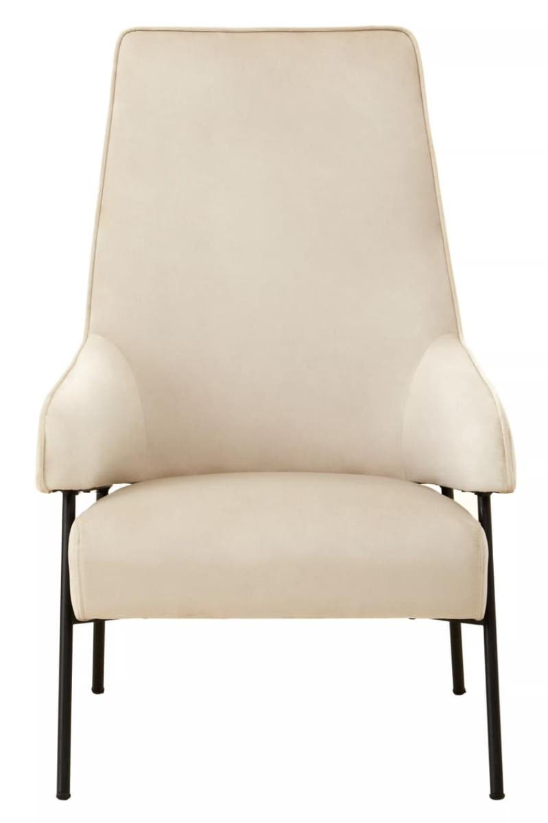 Henia Cream Velvet Chair