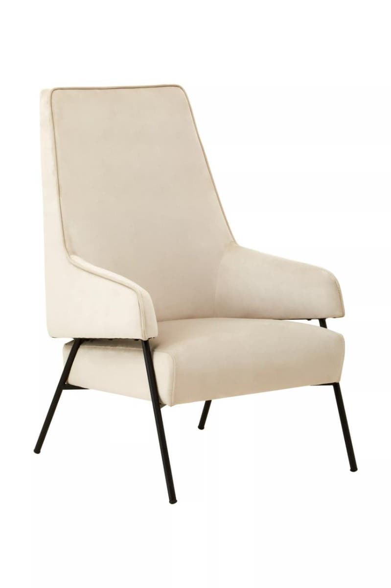 Henia Cream Velvet Chair