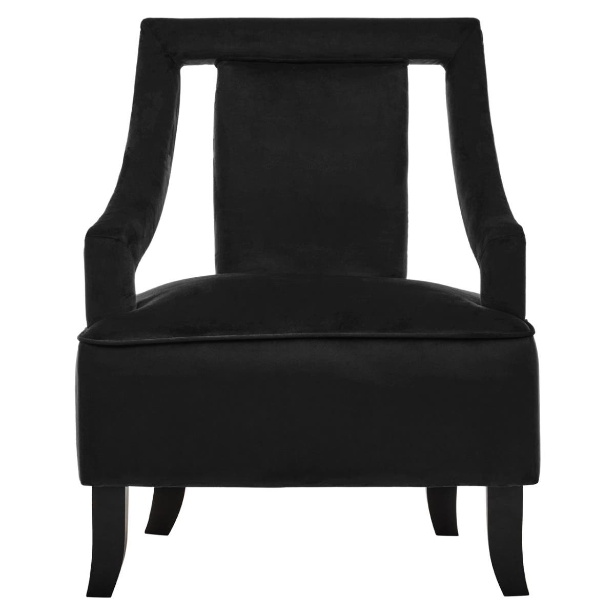 Faye Black Velvet Chair