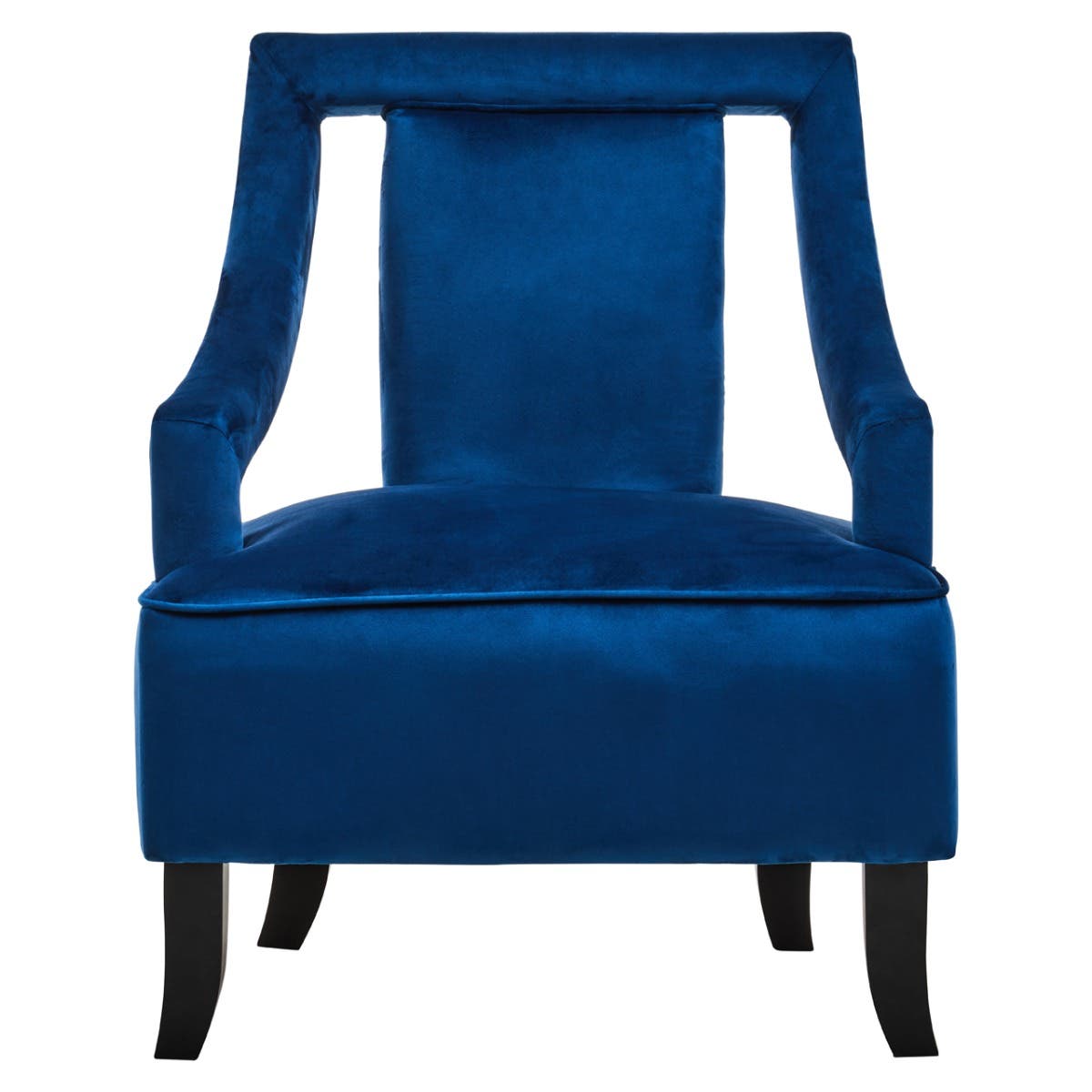 Faye Midnight Blue Velvet Chair