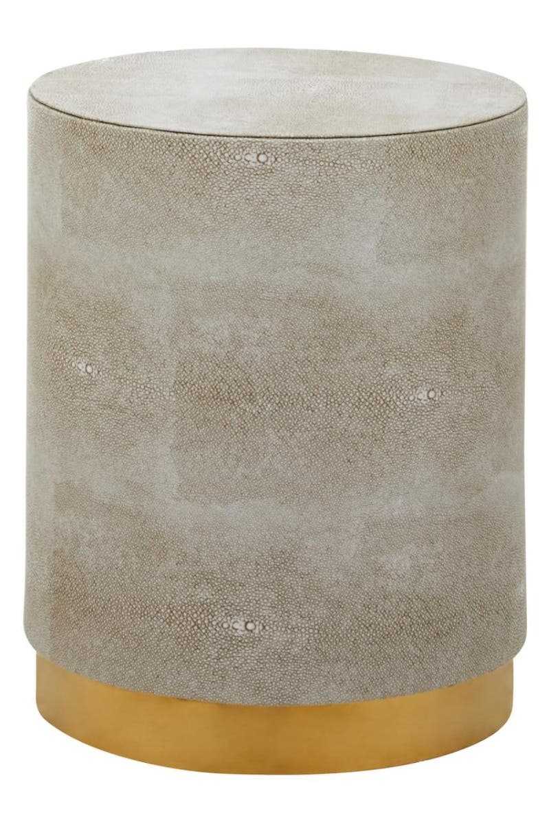 Cadio Shagreen Round Stool