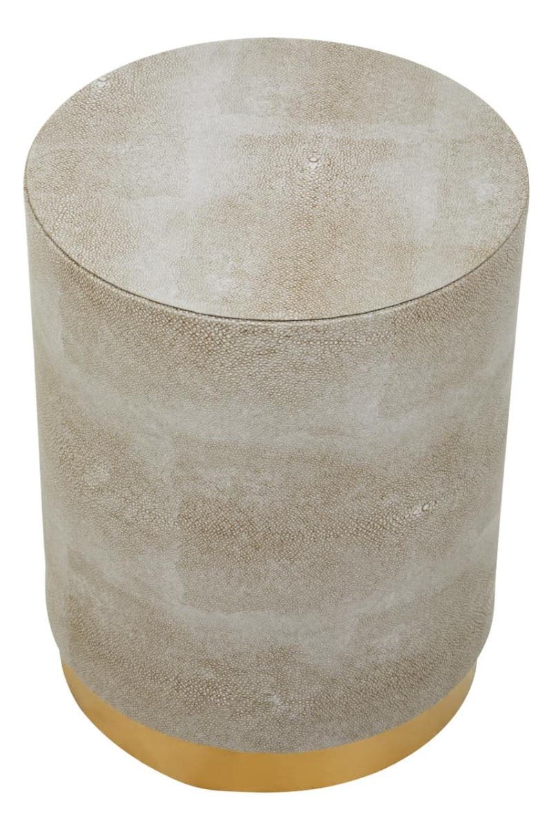 Cadio Shagreen Round Stool