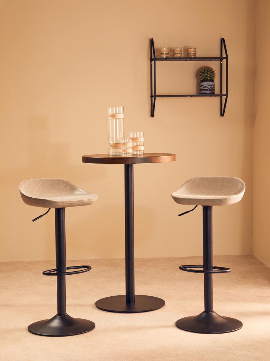 Dalston Set Of Two Ash Bar Stools