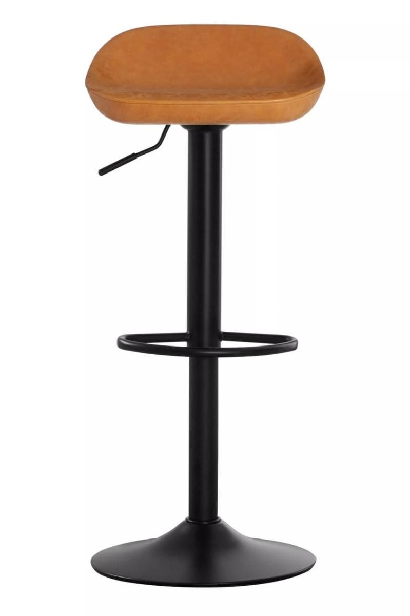 Dalston Set Of Two Camel Bar Stools