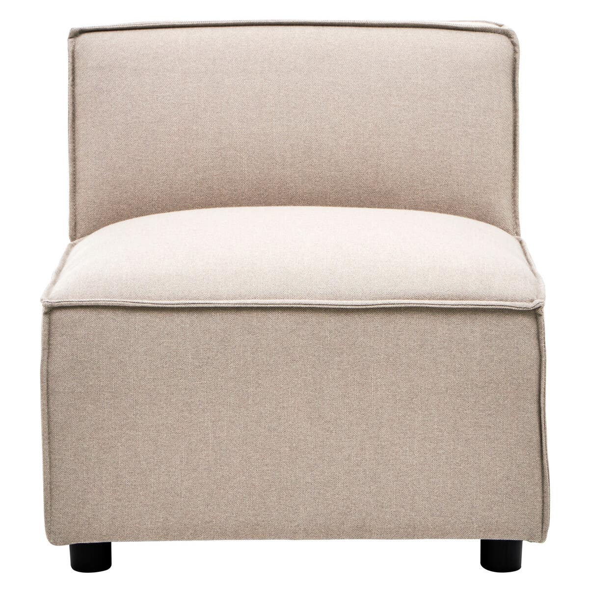 Toulouse Natural Fabric Armless Sofa