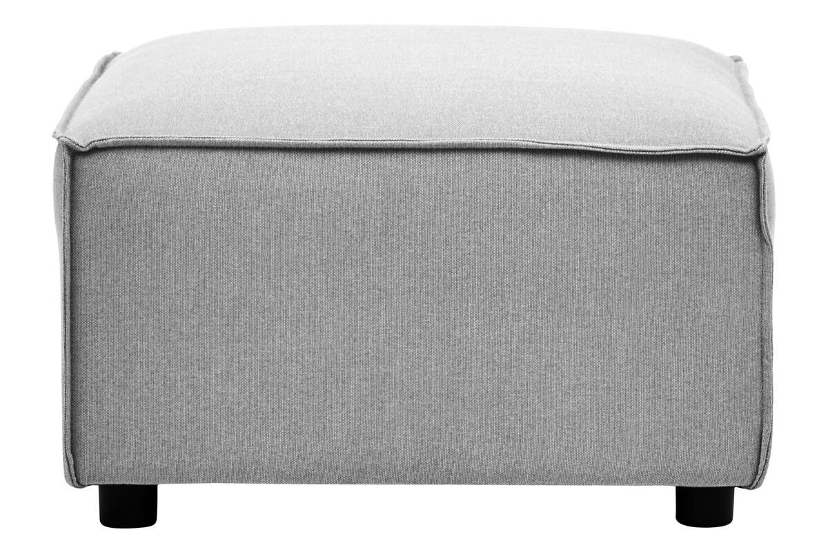 Toulouse Grey Fabric Sofa Ottoman