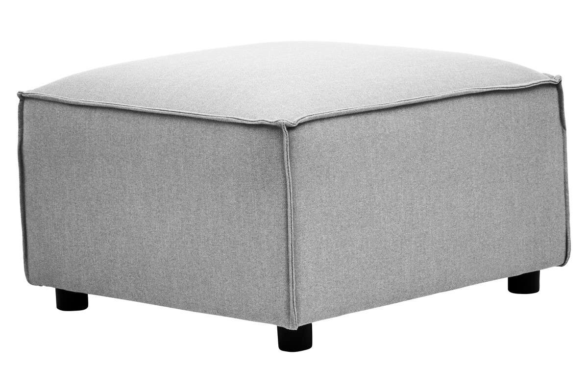 Toulouse Grey Fabric Sofa Ottoman