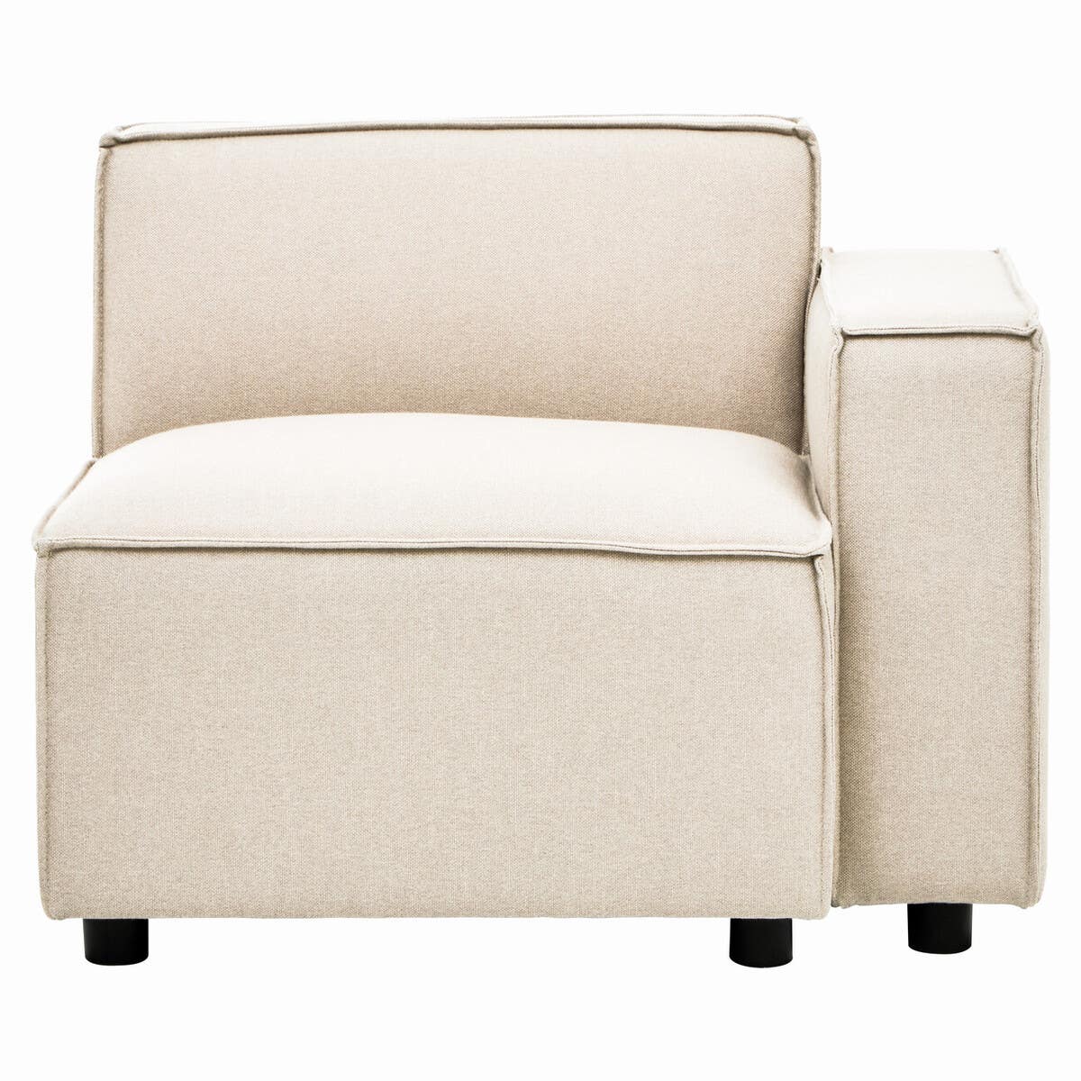 Toulouse Cream Fabric Left Arm Sofa