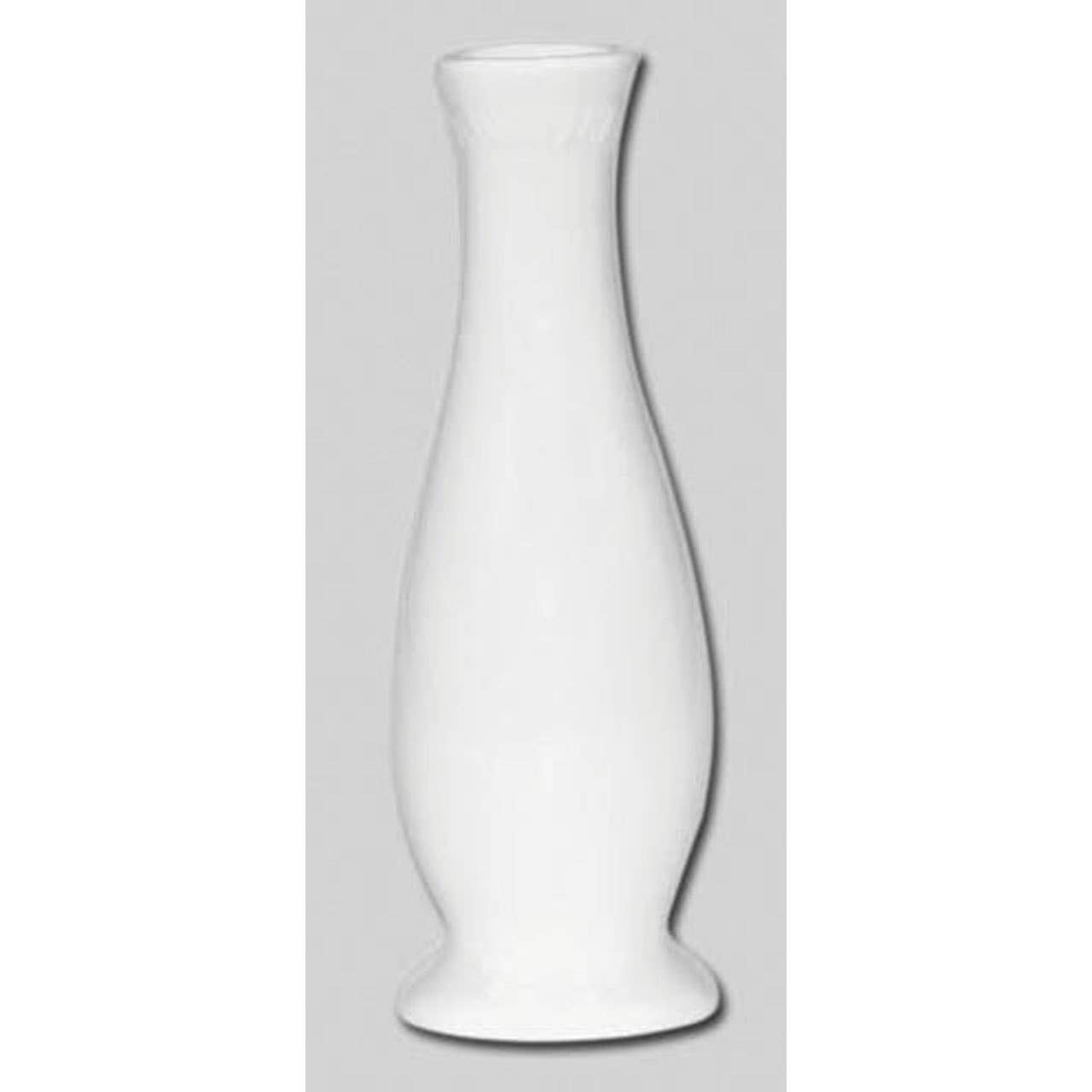 White Curved Vase