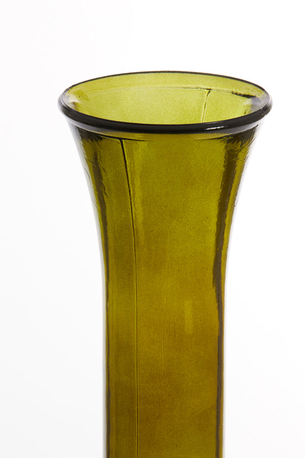 Vase Ø30x100 cm Imano Glass Olive Green