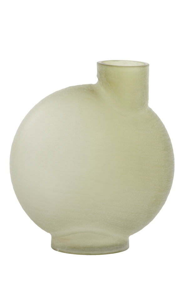 Vase 33x16.5x36.5 cm Torna Glass Olive Green