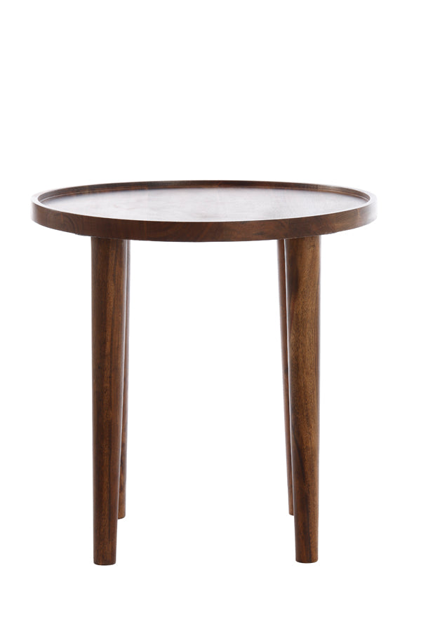 Side Table Ø45x45 cm Qiano Acacia Wood