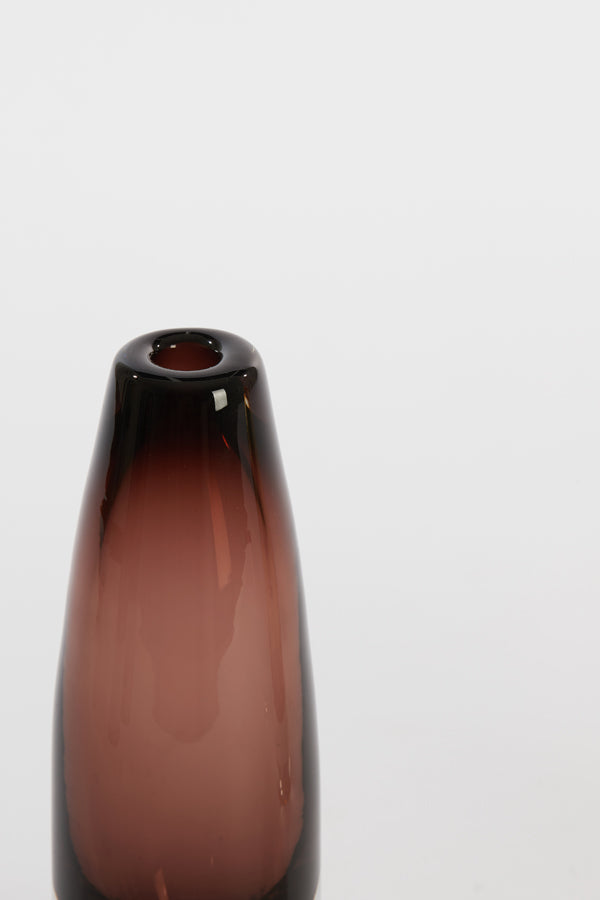 Vase Ø7.5x22.5 cm Estua Glass Brown