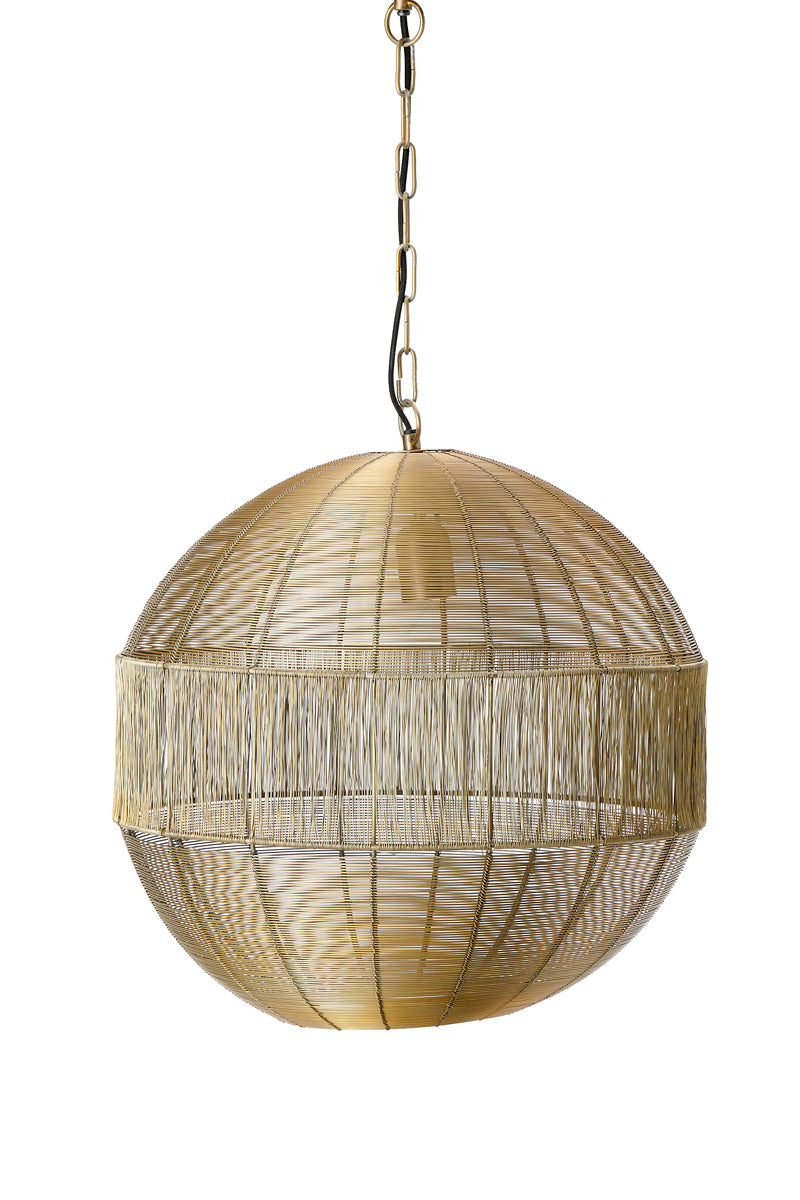 Hanging Lamp Ø45x47 cm Pilka Light Gold