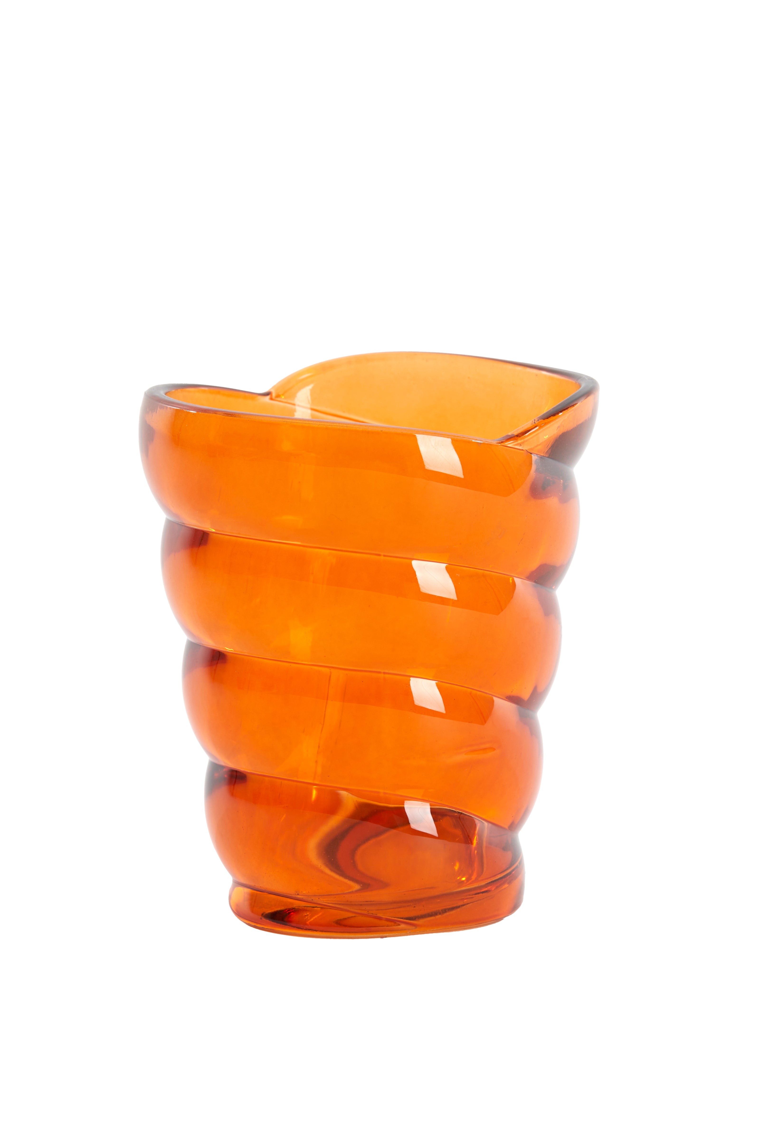 Tealight 10.5x7x12.5 cm Malea Glass Orange