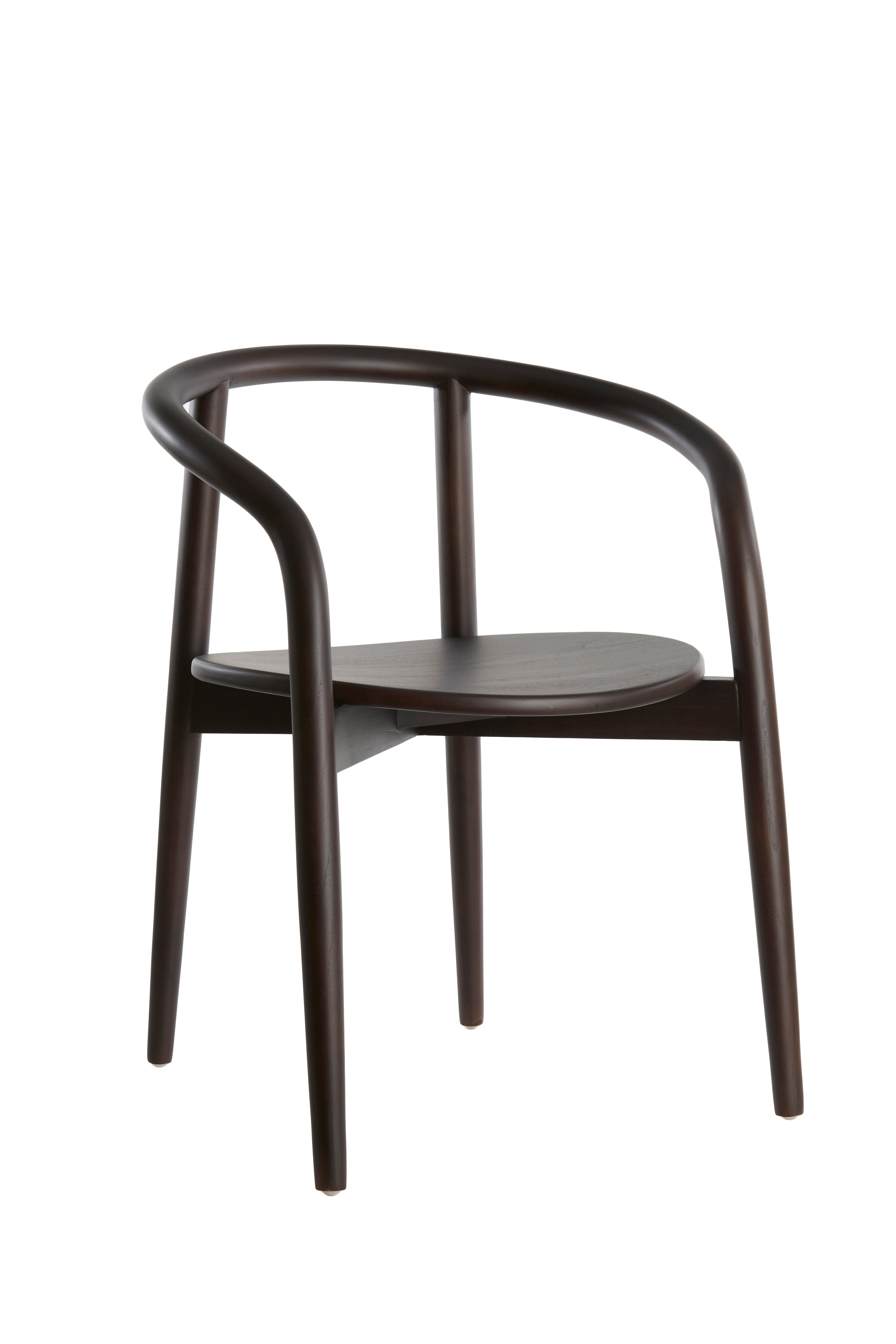 Dining Chair 59x53x74 cm Palca Wood Black