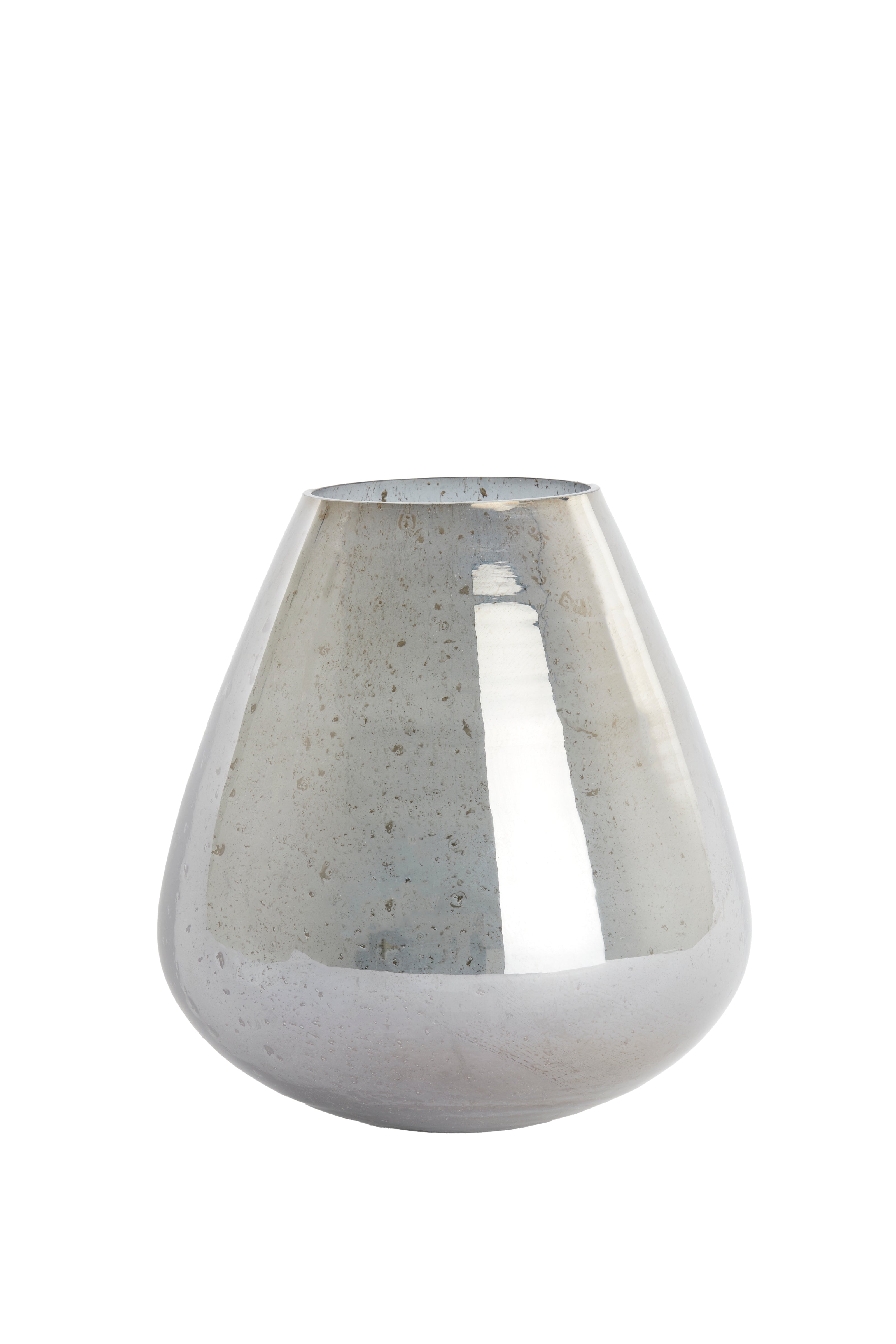 Vase Ø27x30 cm Laterza Glass Stone Finish Smoked