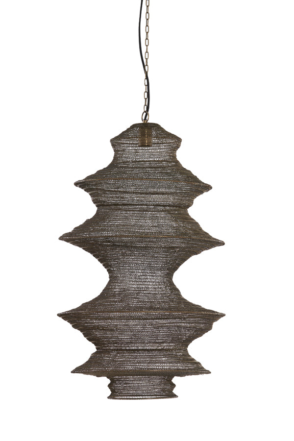 Hanging Lamp Ø40x70 cm Nakisha Antique Bronze