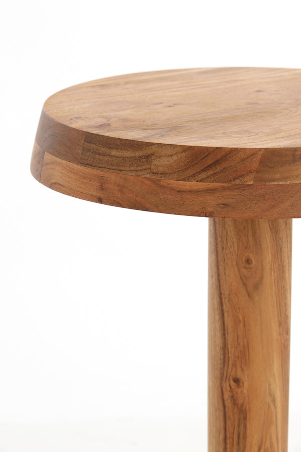 Side Table Ø35x46 cm Nalagu Mango Wood Natural