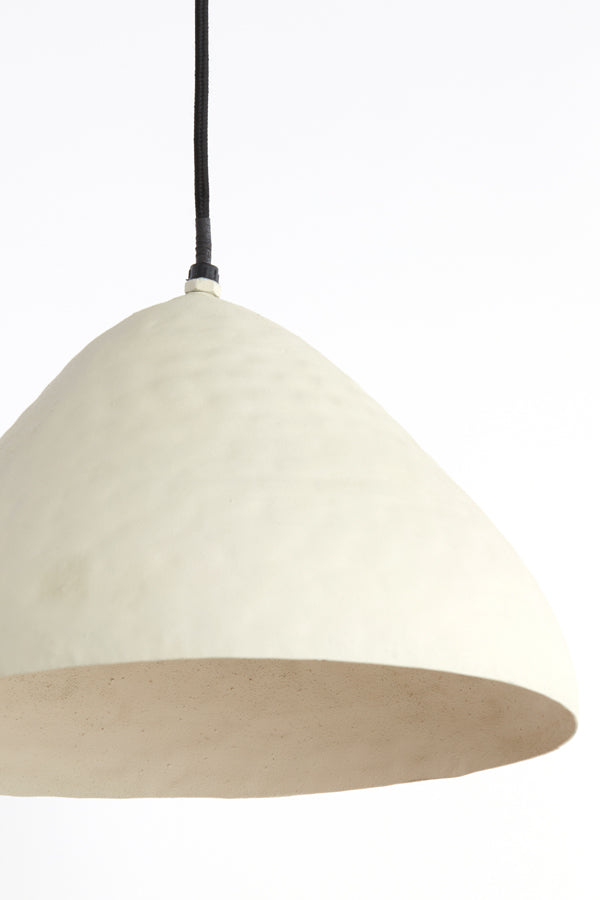 Hanging Lamp Ø25x15 cm Elimo Matt Cream