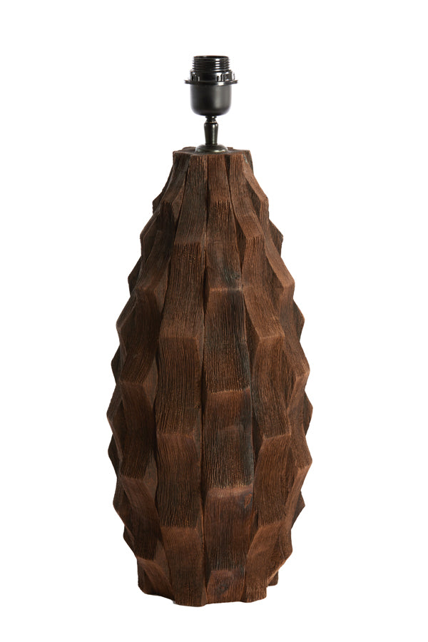 Lamp Base Ø21x46 cm Takabe Wood Chocolate Brown