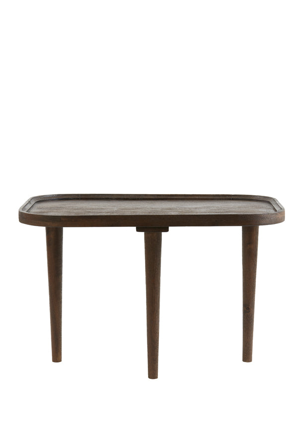 Side Table 65x45x38 cm Mazabe Wood Matt Russet