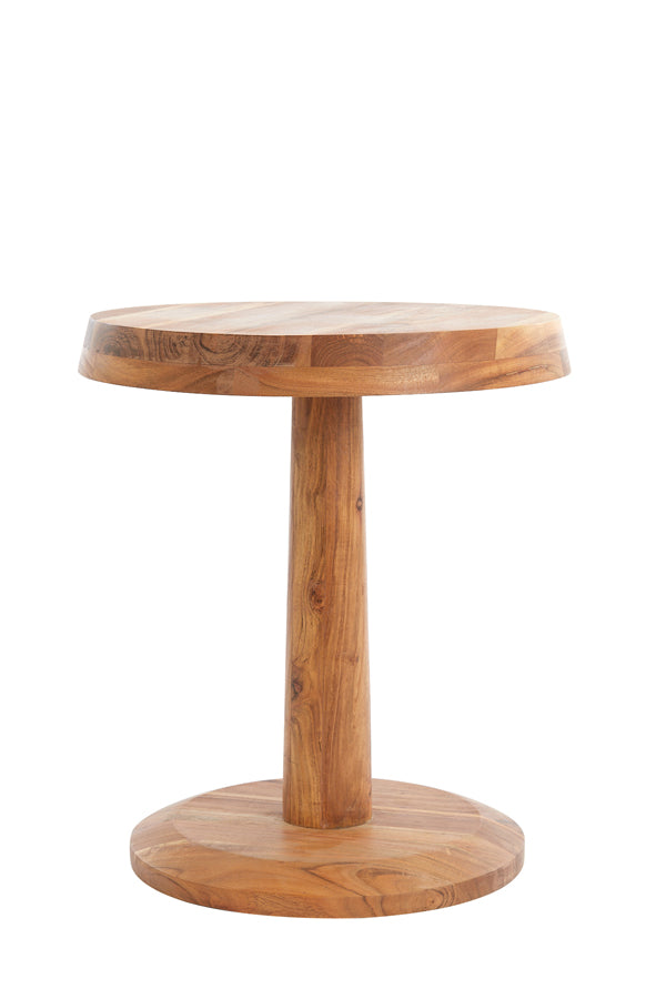 Side Table Ø46x52 cm Nalagu Mango Wood Natural