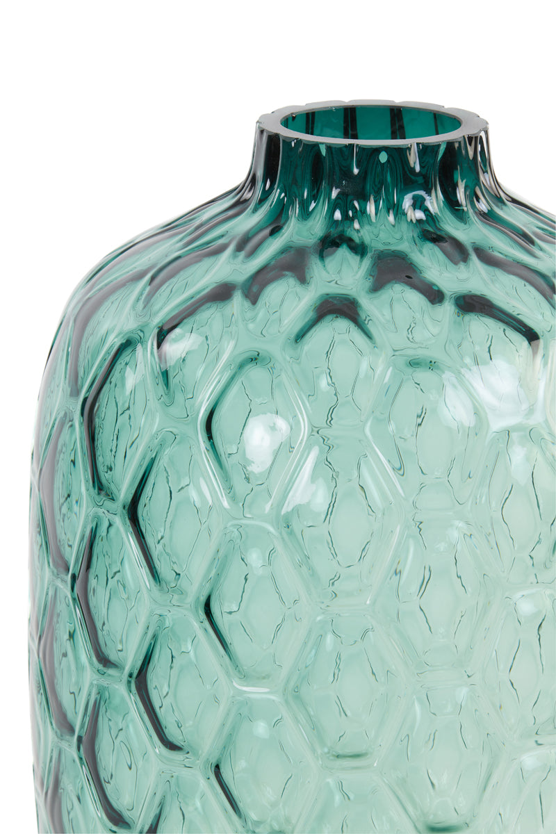 Vase Ø34x50 cm Carino Glass Turquoise