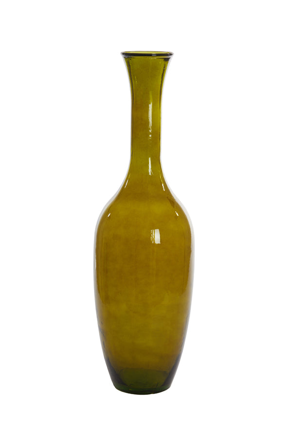 Vase Ø30x100 cm Imano Glass Olive Green