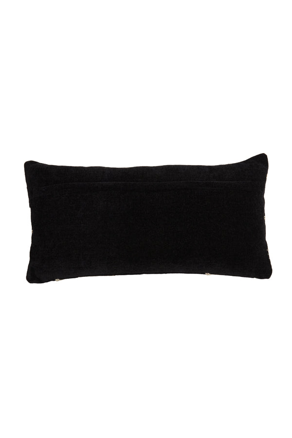 Cushion 60x30 cm Castro Black+Beige