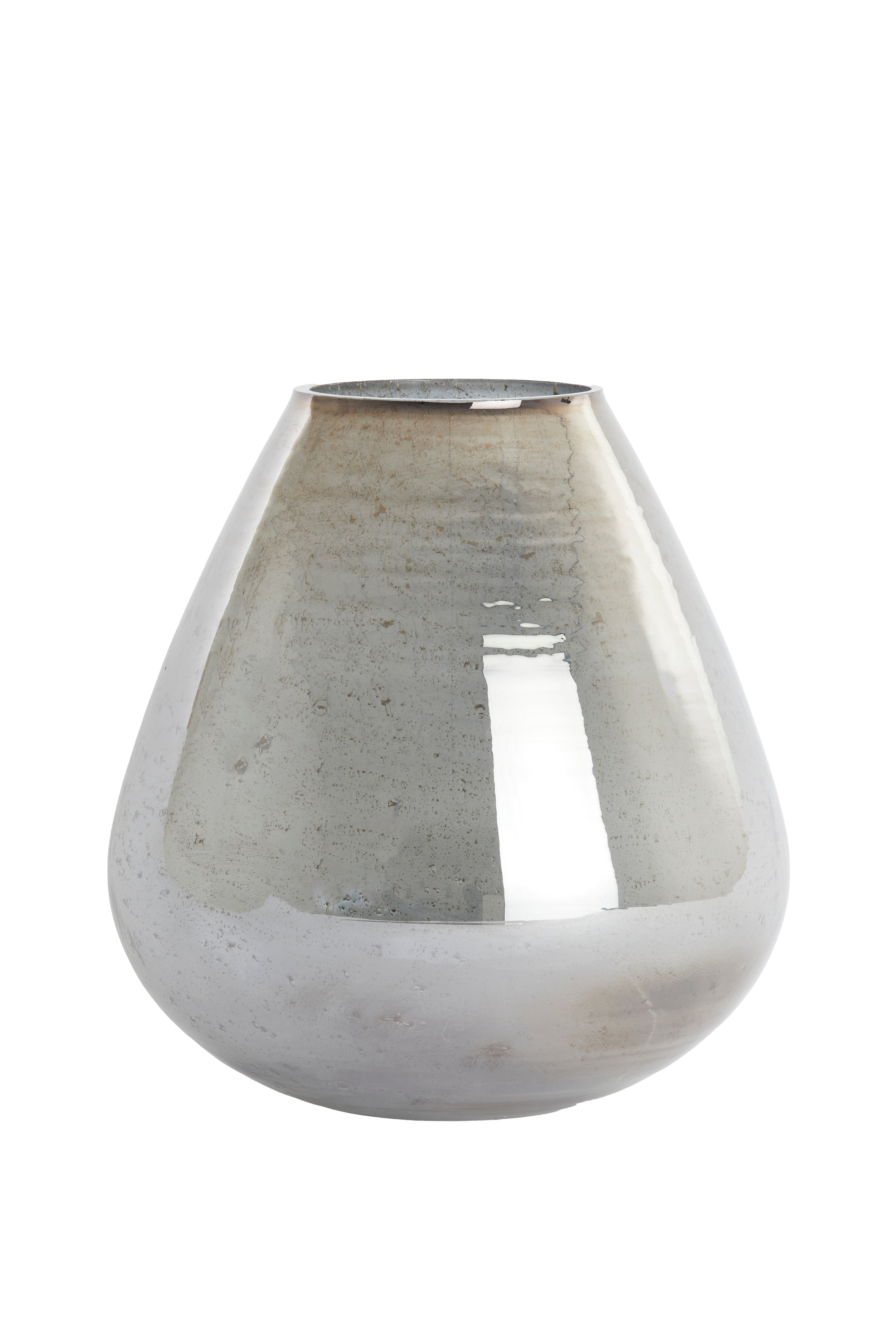 Vase Ø31x35 cm Laterza Glass Stone Finish Smoked