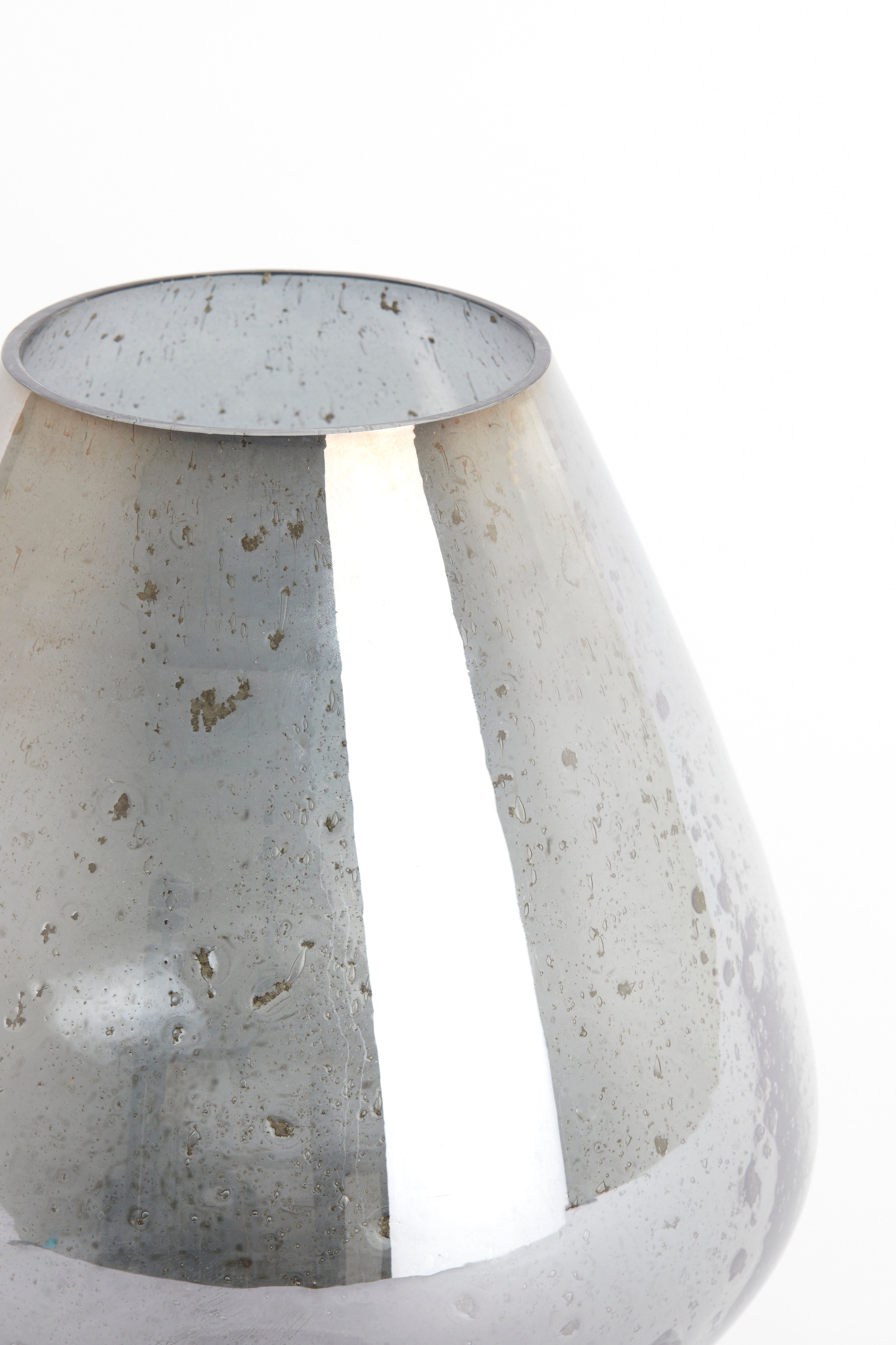 Vase Ø27x30 cm Laterza Glass Stone Finish Smoked