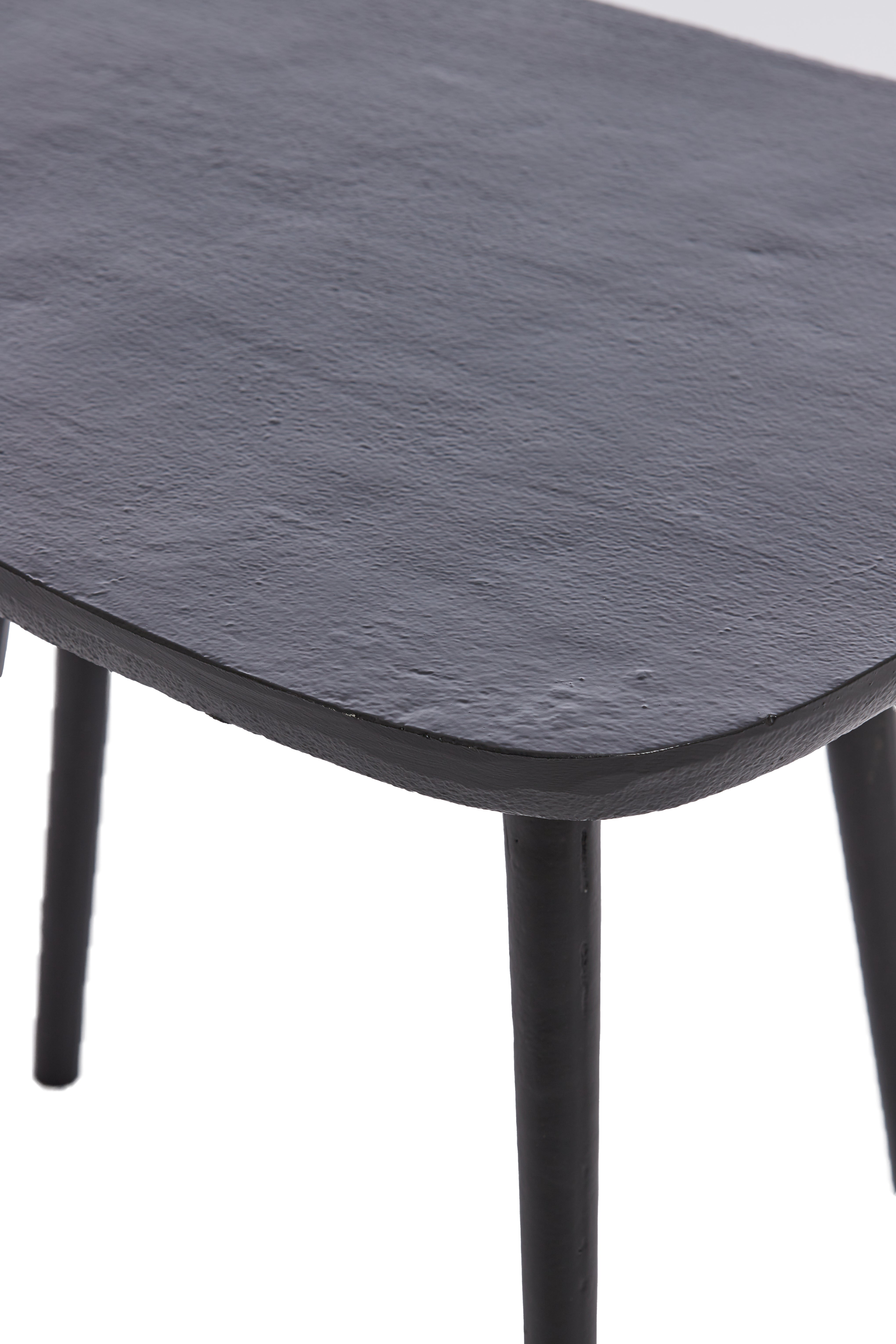 Side Table 56x44x44 cm Puno Matt Black