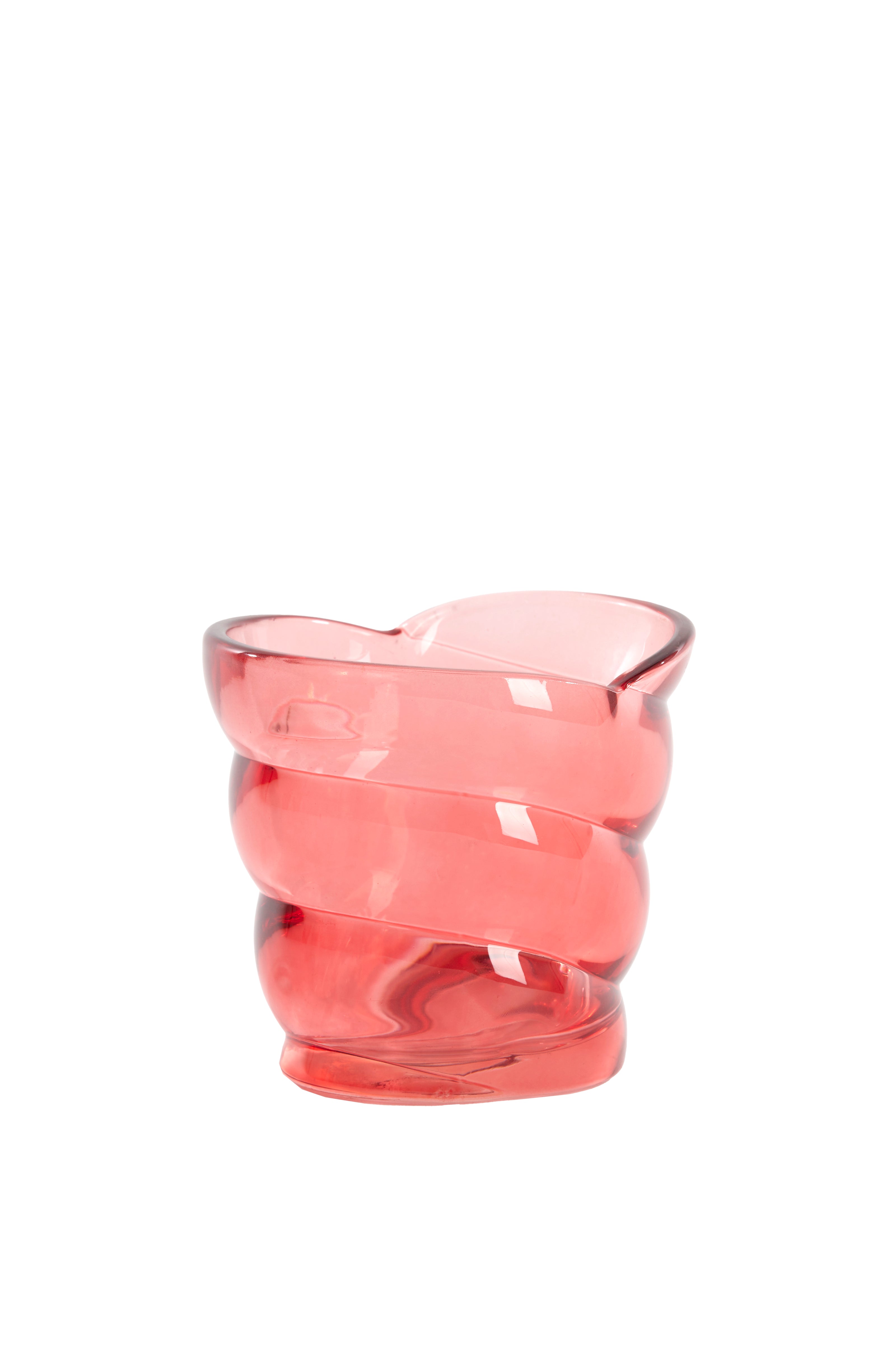 Tealight 10x7x9 cm Malea Glass Red