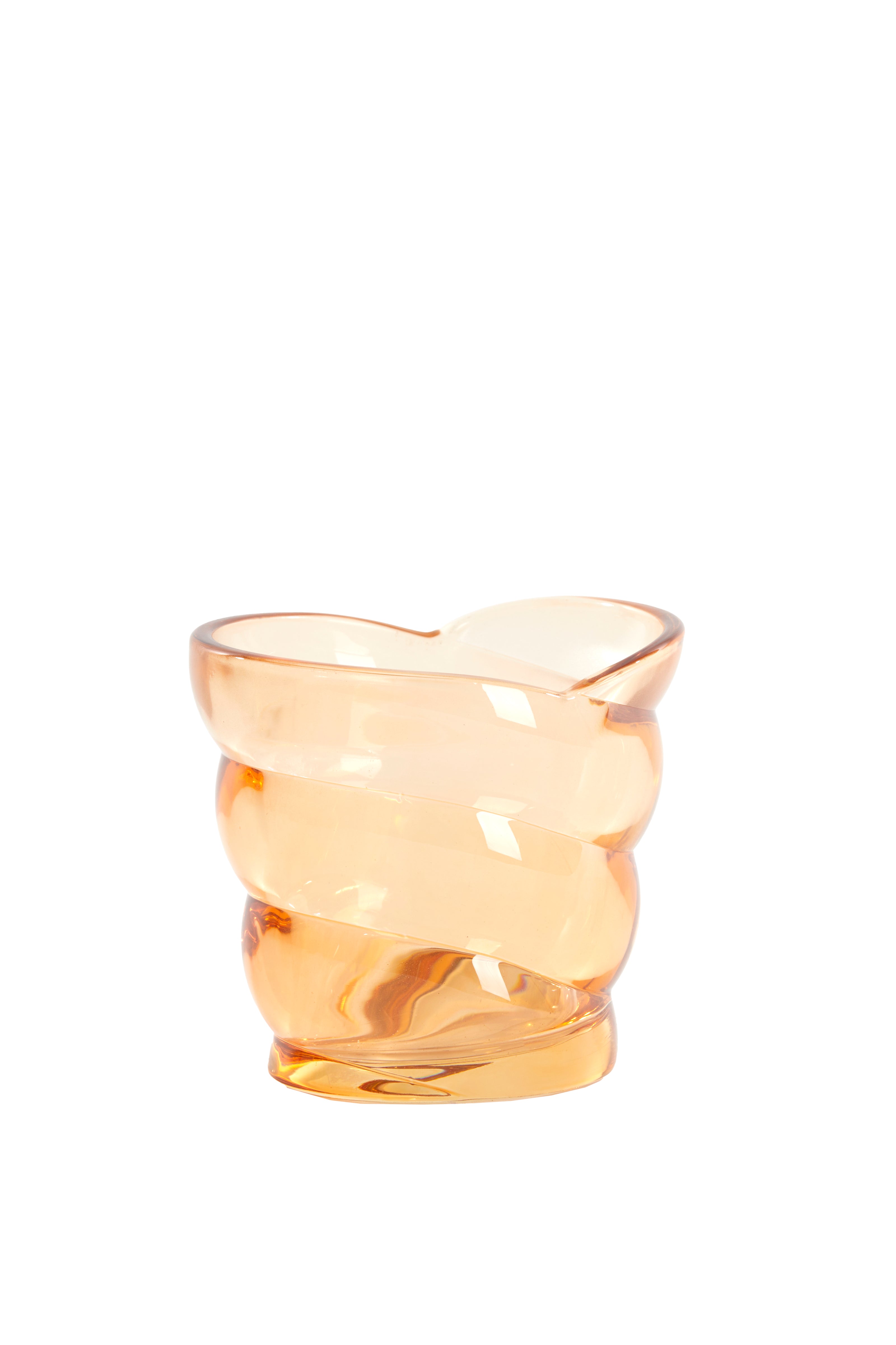 Tealight 10x7x9 cm Malea Glass Peach