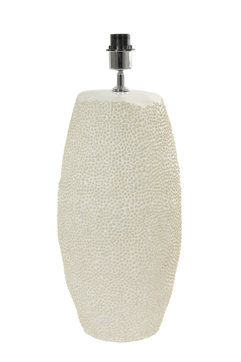 Lamp Base Ø34.5x59 cm Kyara Ceramics Cream