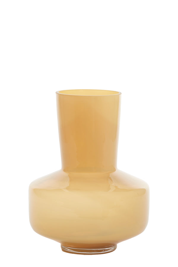 Vase Ø23.5x29.5 cm Trasmos Glass Light Yellow Lustre