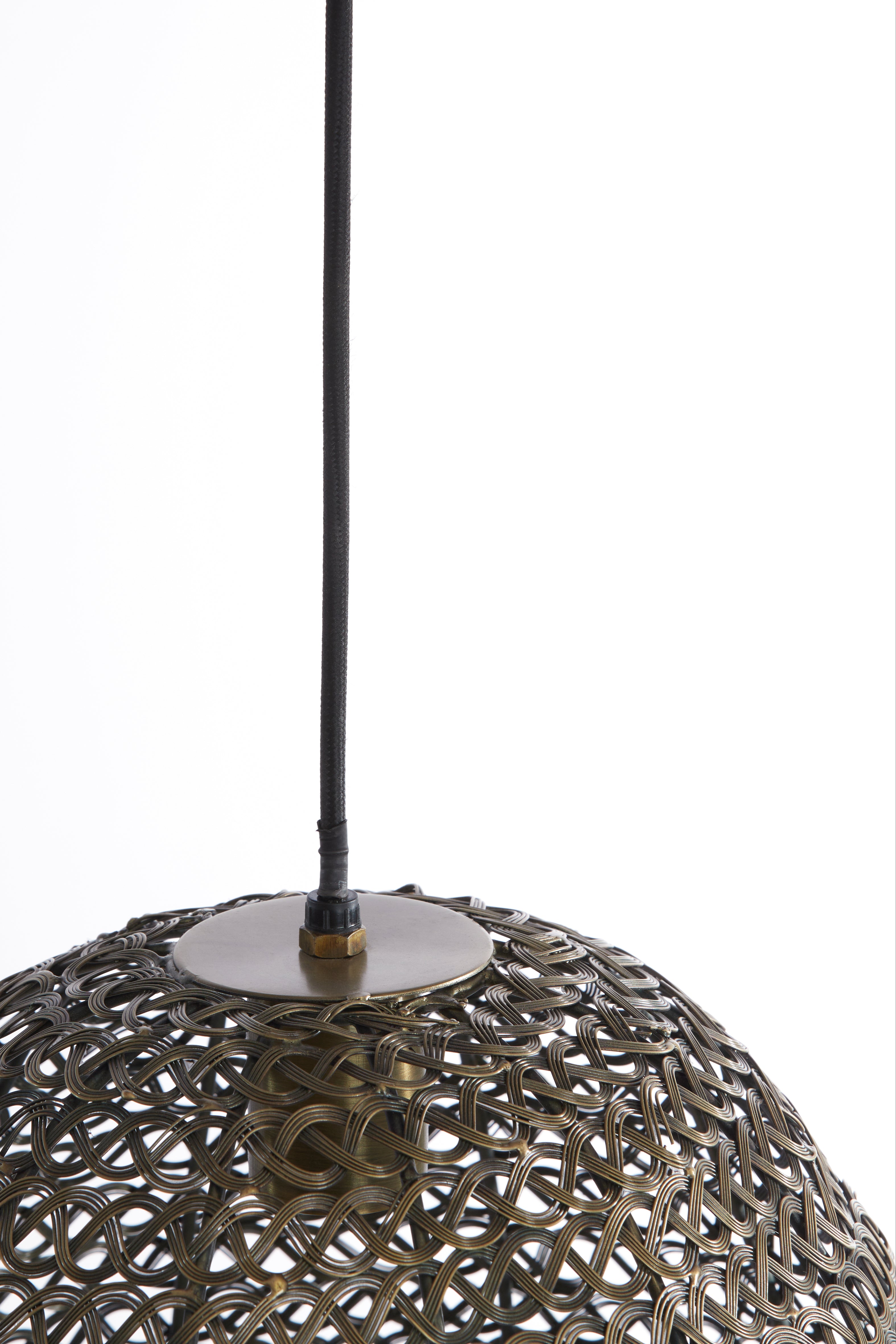 Hanging Lamp Ø35x30 cm Finou Antique Bronze