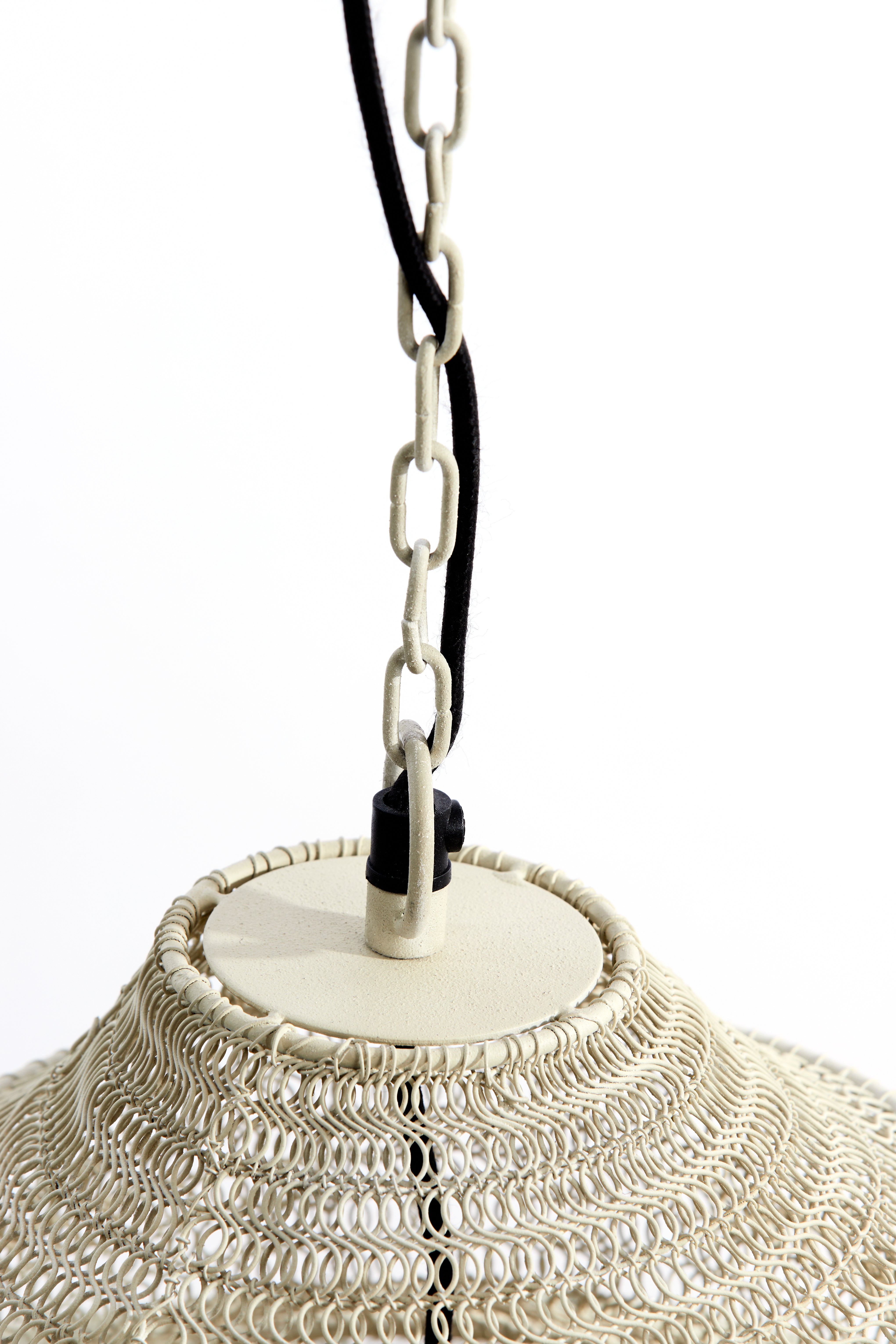 Hanging Lamp Ø40x70 cm Nakisha Light Grey