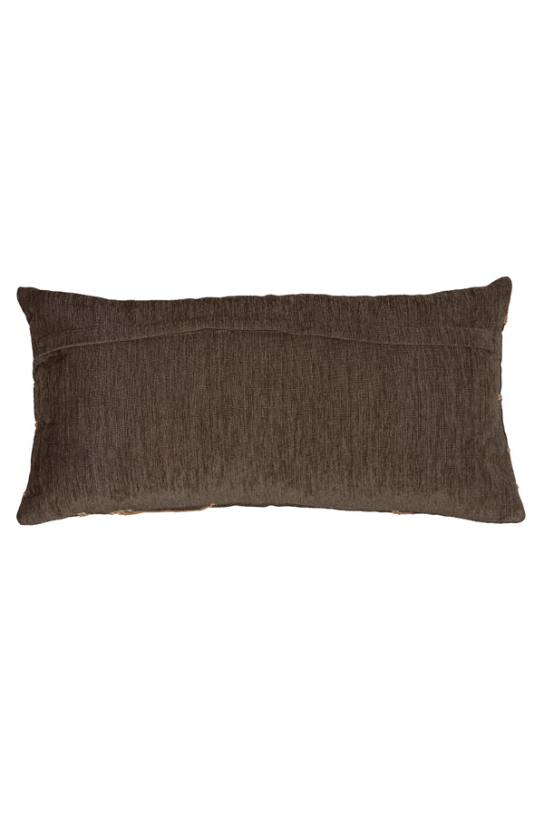 Cushion 60x30 cm Castro Dark Brown+Sand