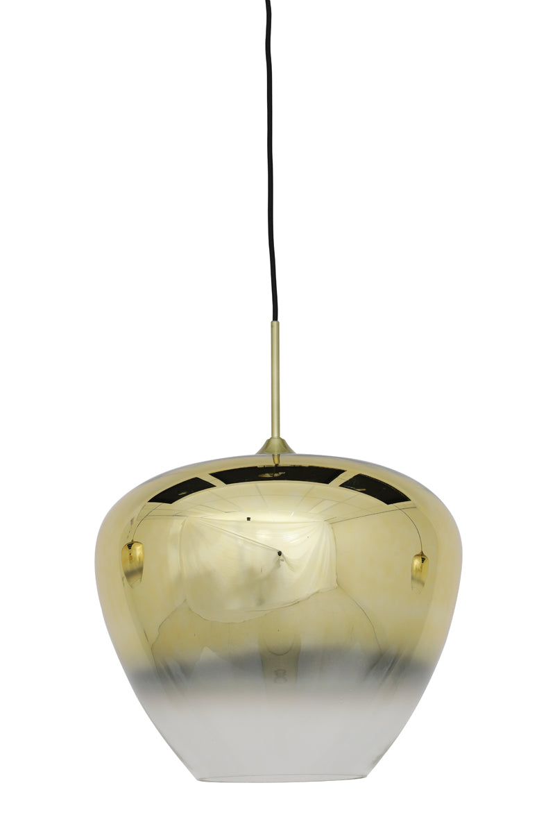 Hanging Lamp Ø40x34 cm Mayson Glass Gold-Clear+Gold