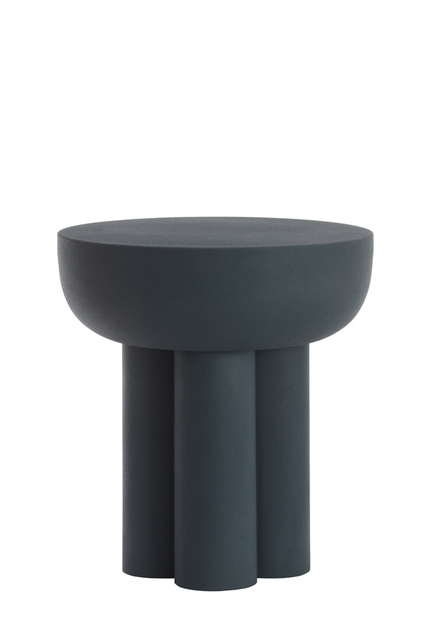 Side Table Ø46x50 cm Mikola Matt Dark Blue