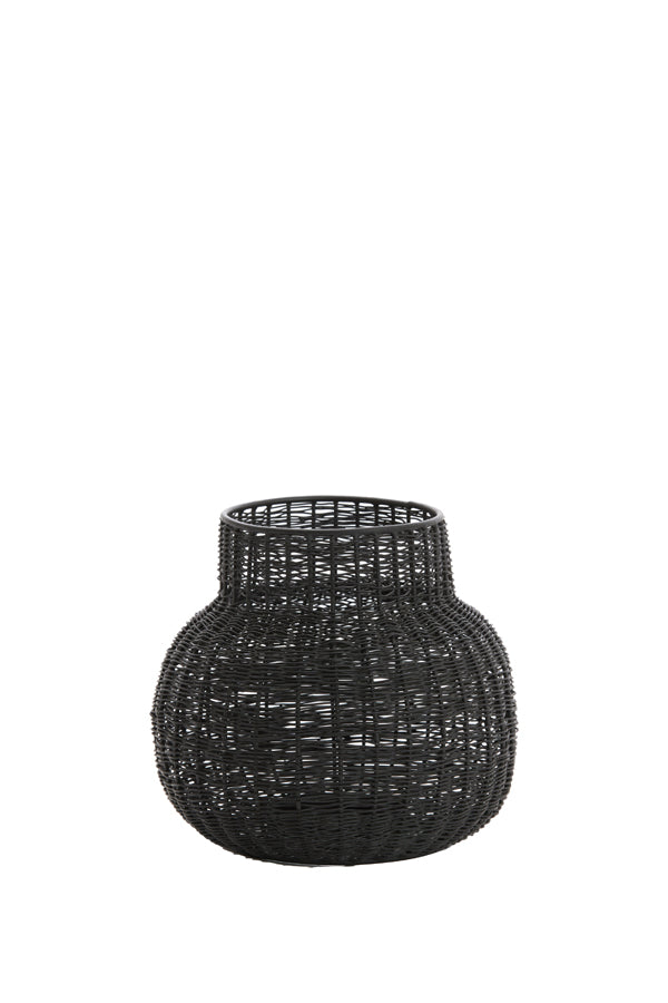 Tealight Ø17x16 cm Valery Matt Black