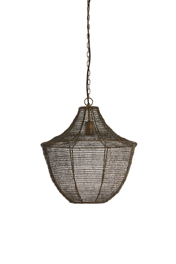 Hanging Lamp Ø40x44 cm Sharika Antique Bronze