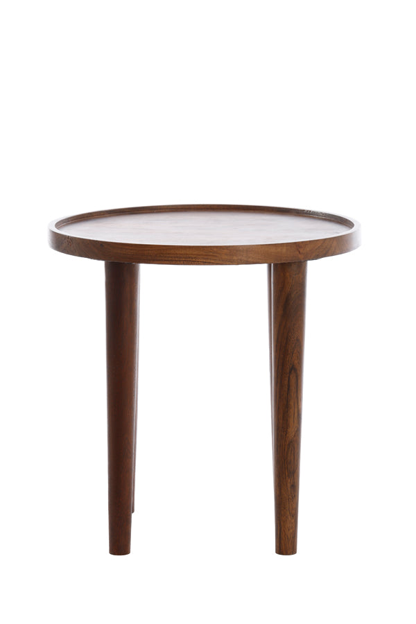 Side Table Ø49x49 cm Qiano Acacia Wood