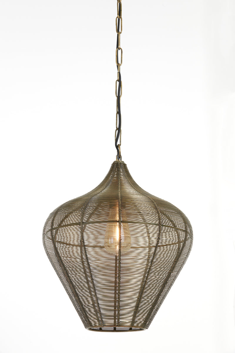 Hanging Lamp Ø36x40 cm Alvaro Antique Bronze