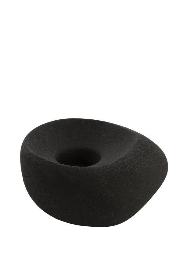 Tealight 20.5x20.5x12 cm Alka Ceramics Black